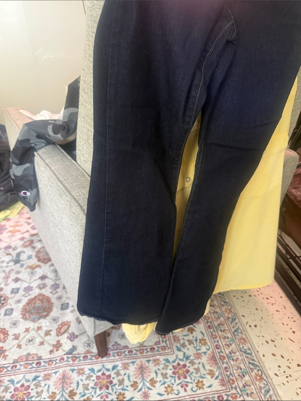 Women's Boot Cut Jeans in Dark Indigo - Picture 2 of 3